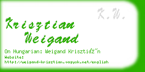 krisztian weigand business card